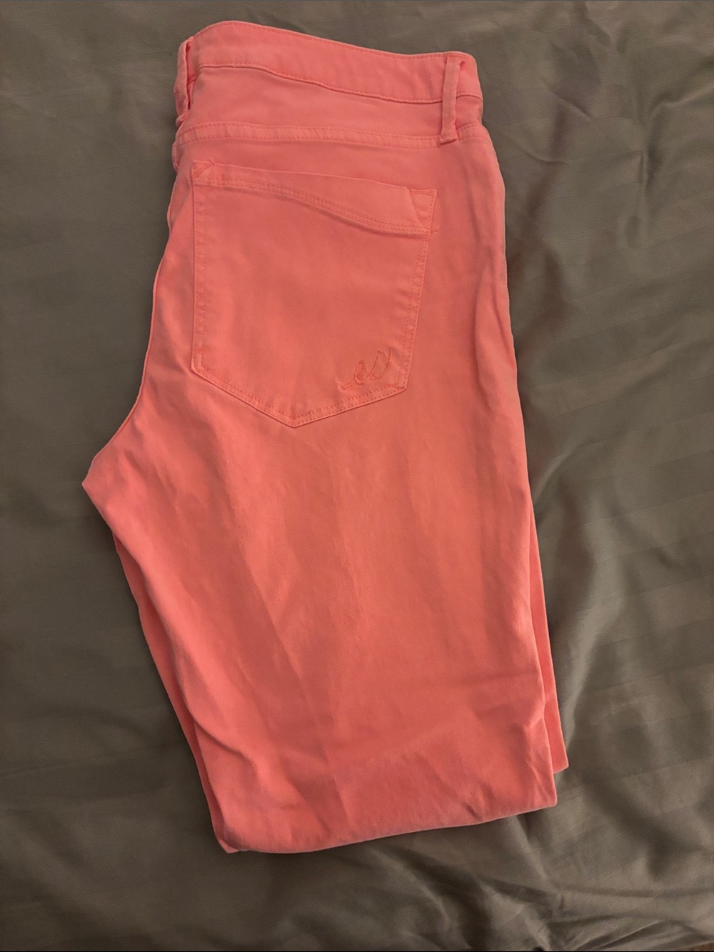 Express Coral Skinny Jeans - Picture 3 of 5